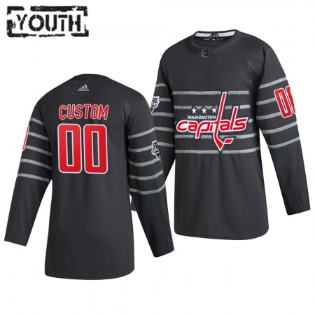 Washington Capitals Personalizado Grijs Adidas 2020 NHL All-Star Authentic Shirt - Kinderen